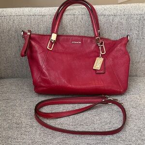 Coach Red Leather Satchel.